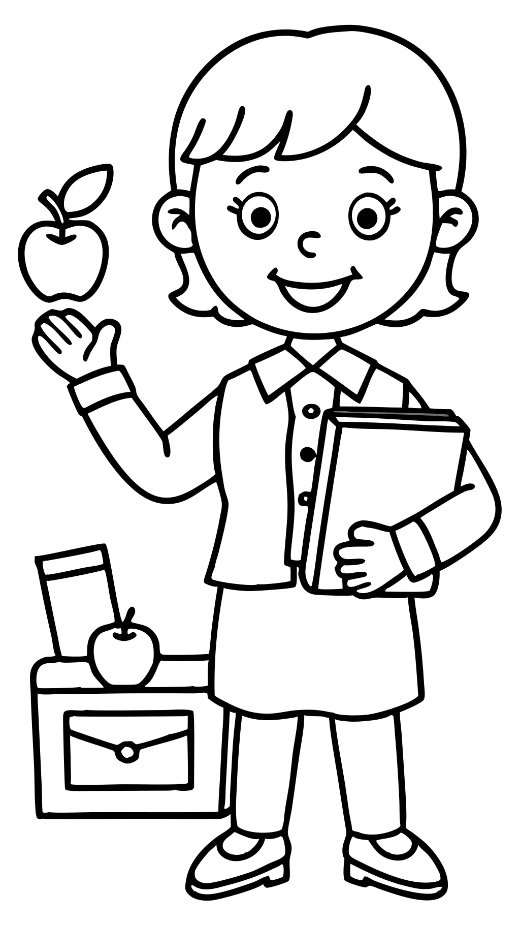 teacher coloring page